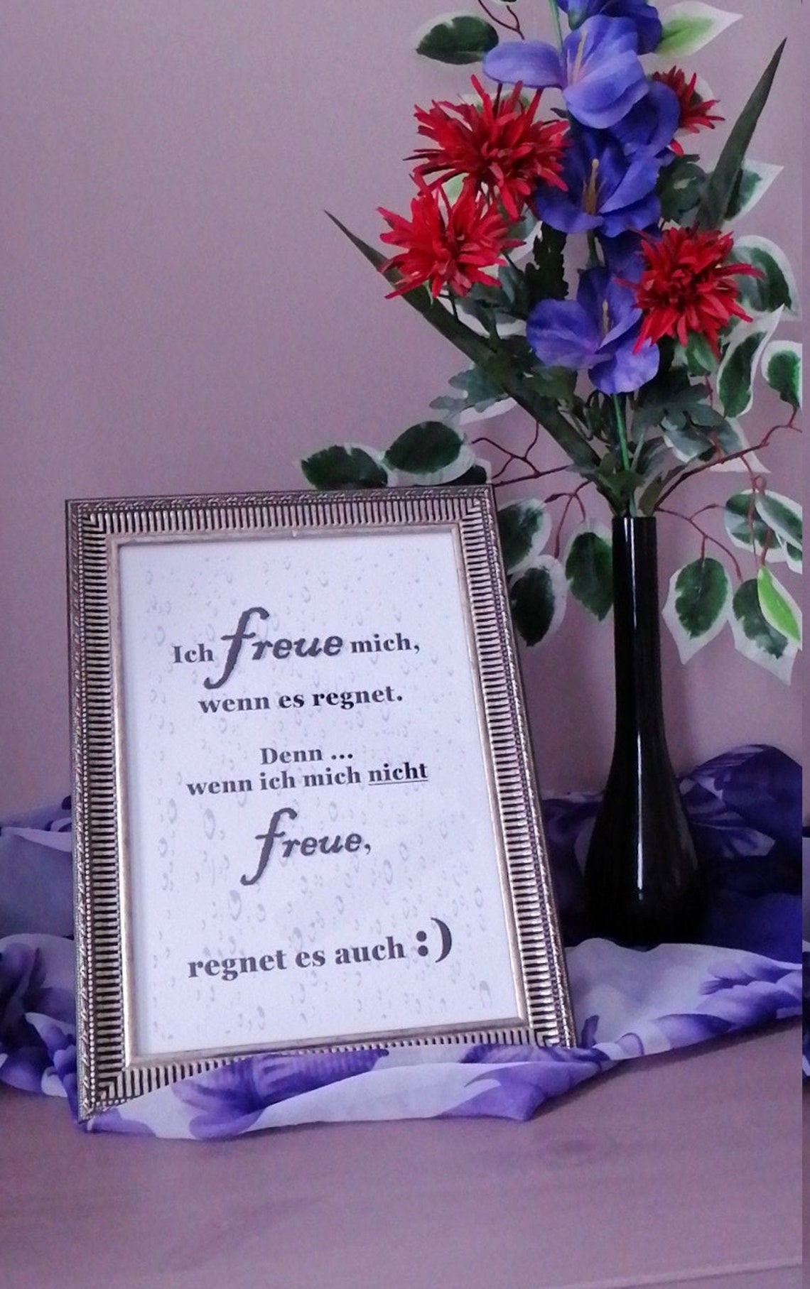 Ich Freue Mich Wenn Es Regnet Ich freue mich wenn es regnet PDF-Self Print | Etsy