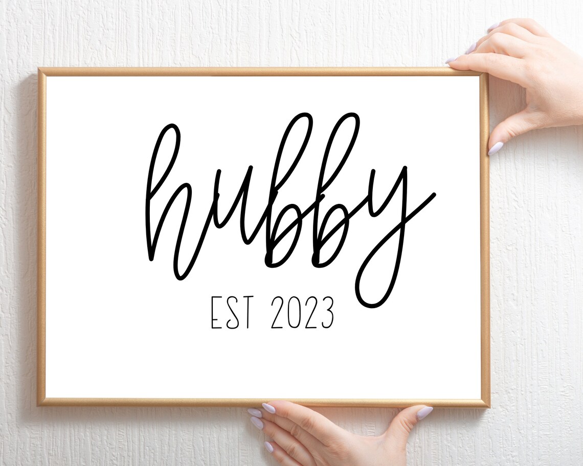 Husband Svg Hubby Svg Hubby Est 2023 Svg Husband Est 2023 Etsy New