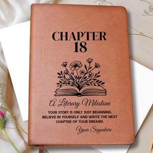 Cadeaux 18e anniversaire pour fille, cadeau agenda personnalisé pour nièce, petite-fille, cadeau personnalisé pour elle, journal quotidien - carte de voeux gratuite