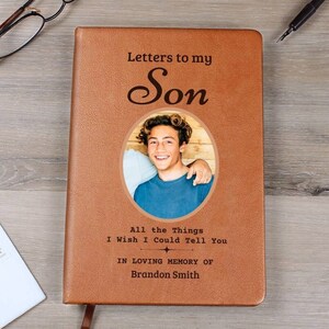 Loss of Son Grief Journal memorial gift for loss of son Sympathy Condolence Sorry for your Loss Remembrance of Son, Letters to Son in Heaven