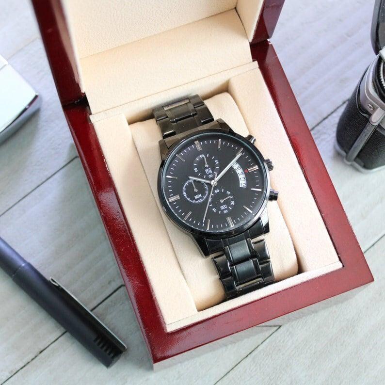 1st fathers day gift | Moment I Became a Daddy | Personalized New Dad Gift with kid name | First Father's Day gift | Father's day watch 画像 3