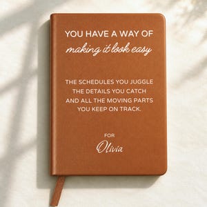 Executive Assistant Gift Journal,  Mentor Appreciation Keepsake, Leader Employee Thank You Gift Retirement Gift for Coworker