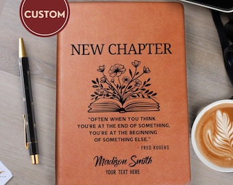 New Chapter Custom going away gift for coworker - Personalized Gift for Boss Leaving - New Job Gift, Retirement Farewell Present
