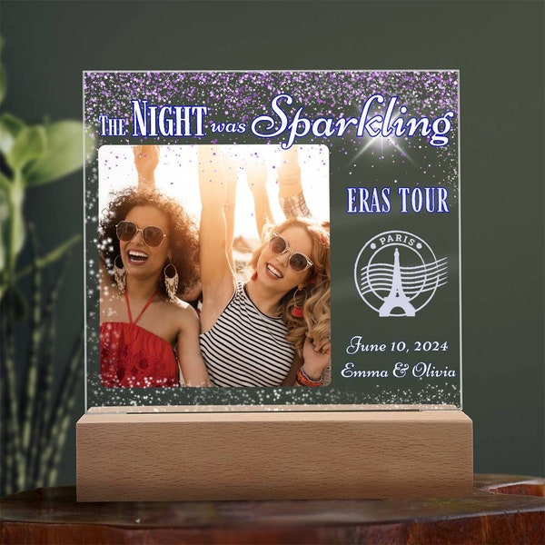 Concert Tour Custom Picture Frame Memory Gift for Best Friend -  Eras Concert Tour Personalized Keepsake