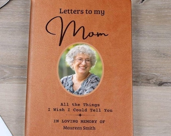 Sympathy Loss of Mother Grief Journal - In loving memory - Letters to Mom Custom Journal, Personalised Notebook, Bereavement gift