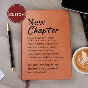 New Chapter Custom going away gift for coworker - Personalized Farewell Gift for Boss Leaving - New Job Gift, Retirement Present