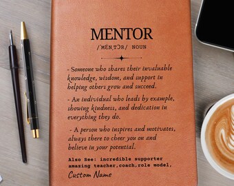 Custom Mentor Gift Appreciation Thank you, Personalized Gift for Teacher, Coach, Professor