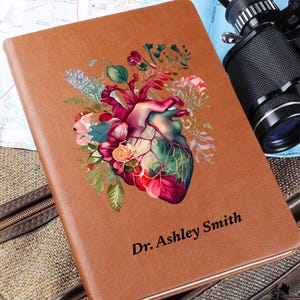 Custom Anatomical Heart Journal Cardiologist Gift for Medical Student Gift, Nursing Students, Gift for Heart Surgeon Doctor Gifts