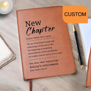New Chapter Custom going away gift for coworker - Personalized Farewell Gift for Boss Leaving - New Job Gift, Retirement Present