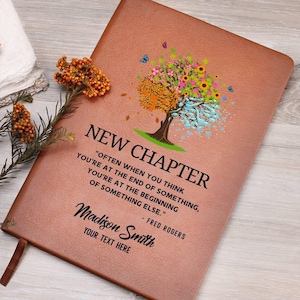 New Chapter Custom going away gift for coworker - Personalized Gift for Boss Leaving - New Job Gift, Retirement Farewell Present