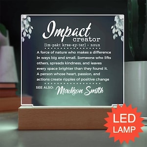 Difference Maker Boss Appreciation Custom Plaque Desk Decor for Coworker, Custom Plaque, Leader Personalized Gift for Manager
