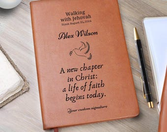 JW Baptism for Sister gifts for Adult Baptism Custom Prayer journal Bible Study Devotional Notebook New Jehovah Witness Bible Journal