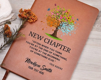 New Chapter Custom going away gift for coworker - Personalized Gift for Boss Leaving - New Job Gift, Retirement Farewell Present