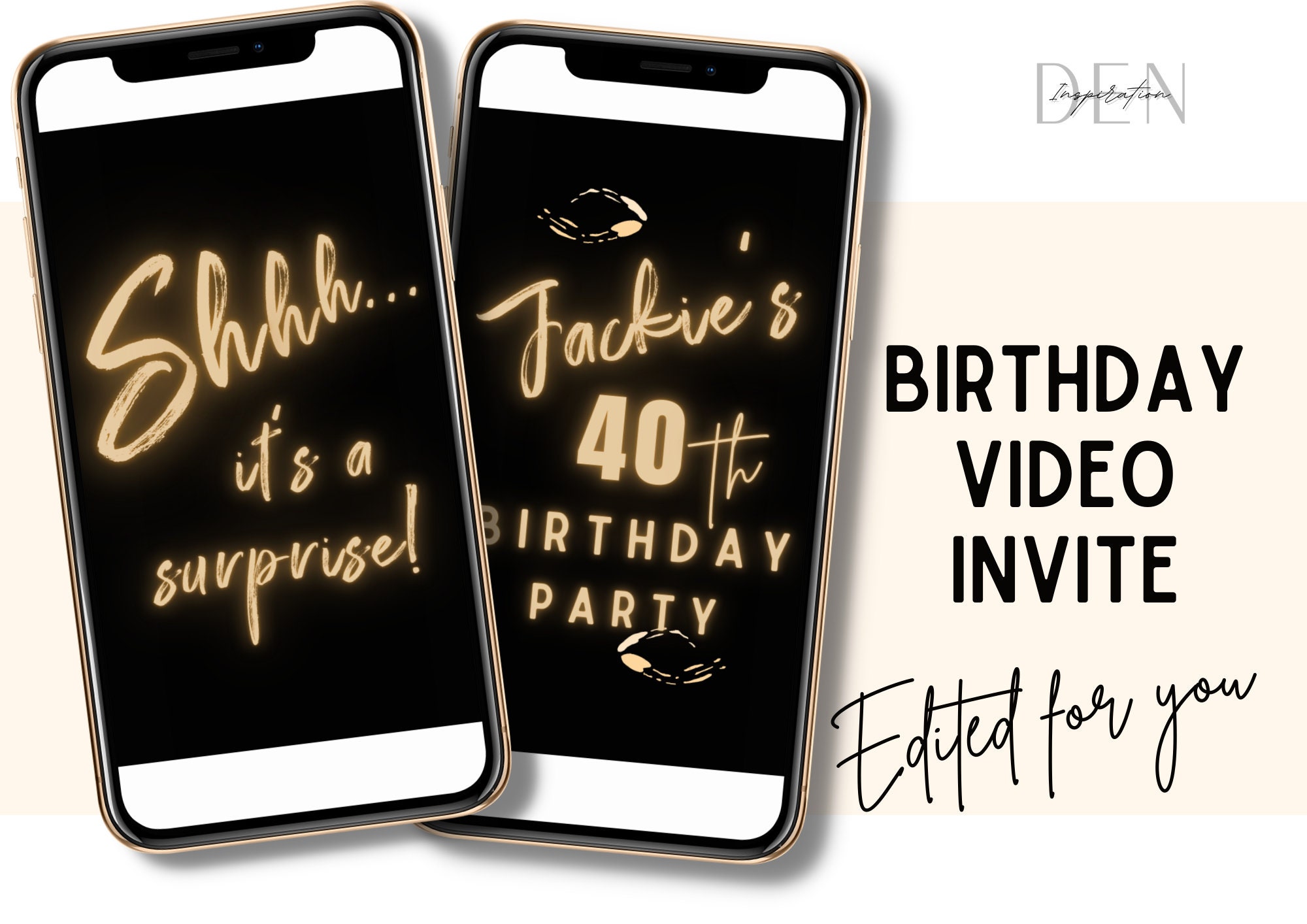 Surprise Party Invitation Surprise Party Video Invite - Etsy UK