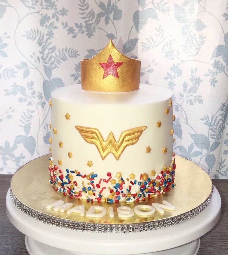 WW Wonder Woman cake topper set decoraciones para pasteles - Etsy México