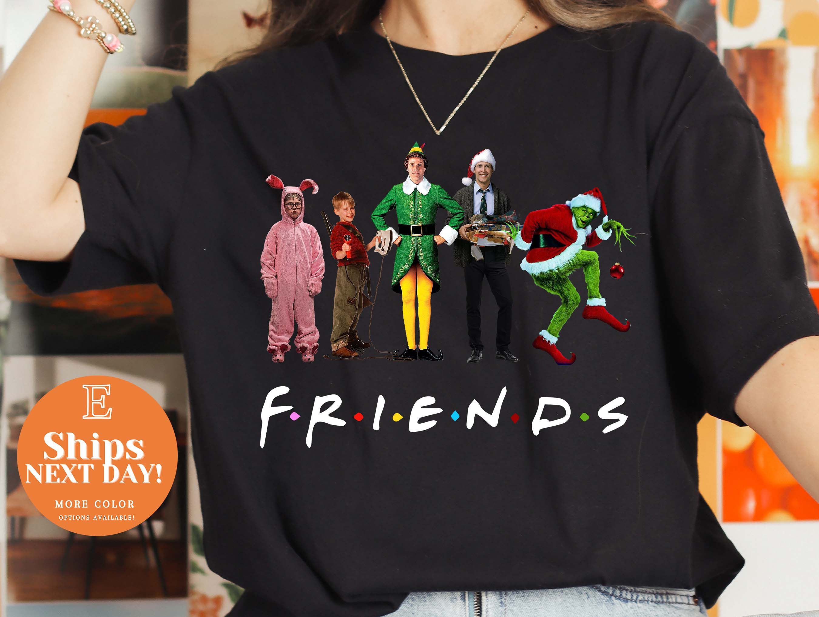 Discover Friends Christmas shirt, Christmas Shirt, Friends shirt, Christmas Movie Shirt