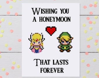 Wedding Greeting Card | Zelda and Link | Gaming Nintendo