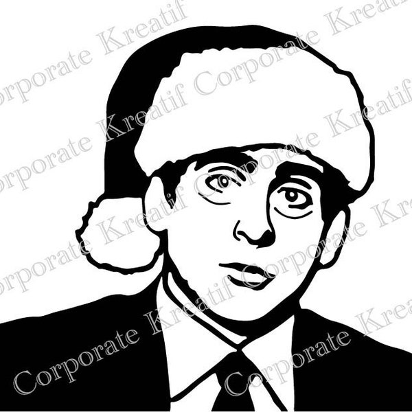 Michael Scott Secret Santa SVG | The Office | Christmas Party | svg - png - dxf - jpg | Digital Bundle | Cricut Designs | Instant Download