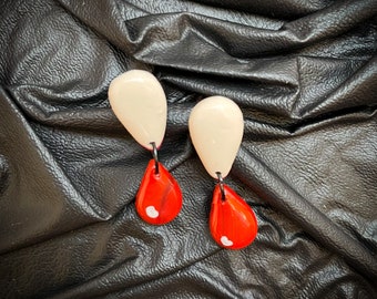 Halloween Fang and Blood Earrings