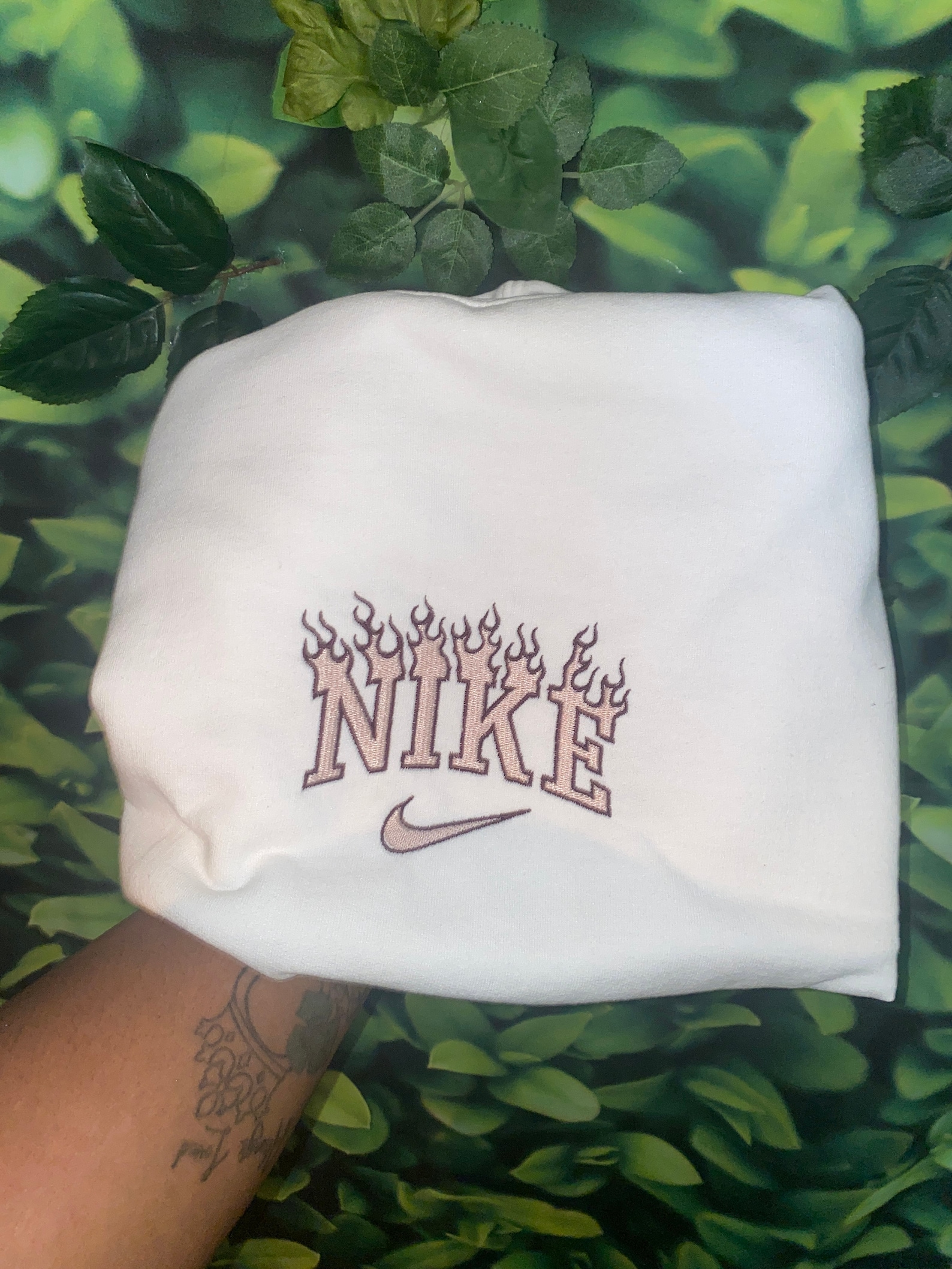 psychic blue nike crew neck