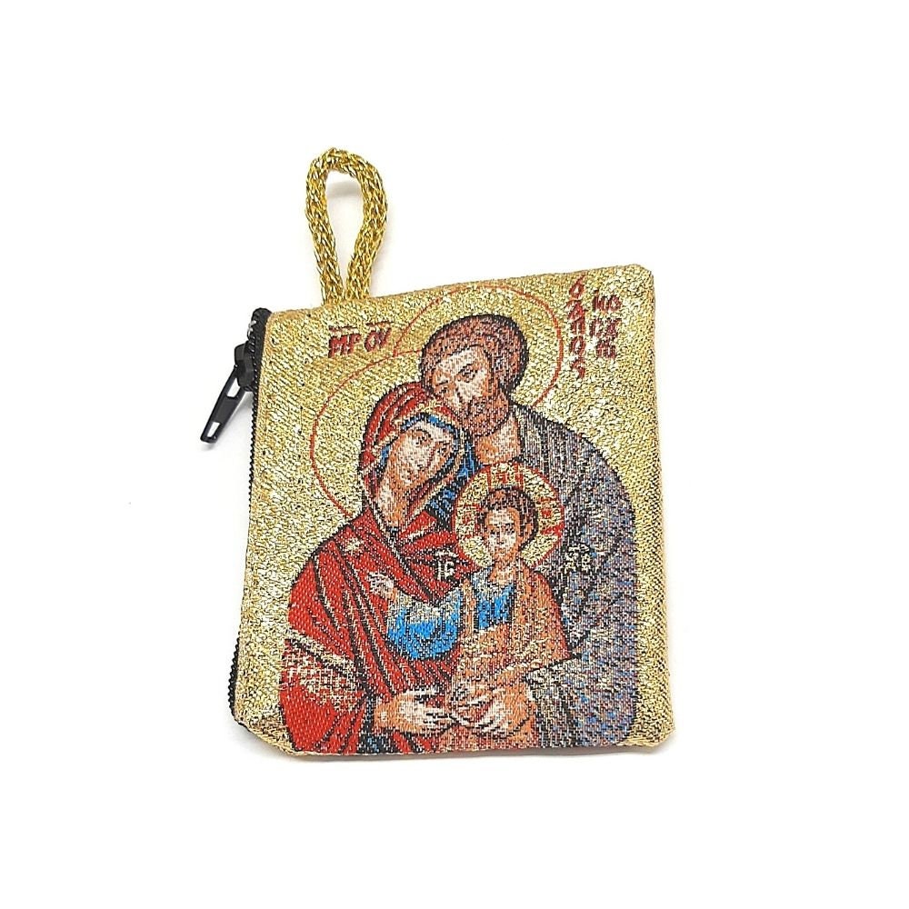 Rosary pocket, fabric coin purse