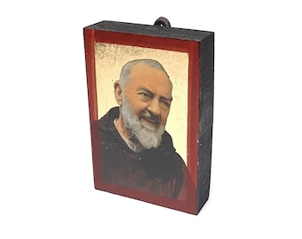 Ikone Vater Pio Icon hand made Father Pio Padre Pio Ikonen Icoon Icona Icono 