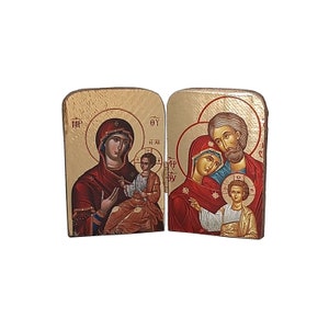 Holy Family diptych icon