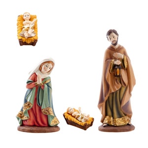 Polyresin nativity scene, 3 pieces, 25 cm