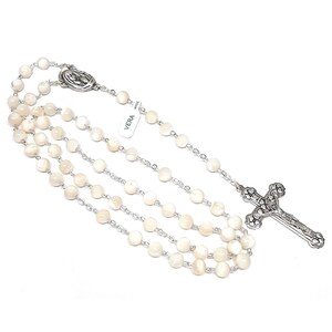 Rosary in real mother of pearl mm8