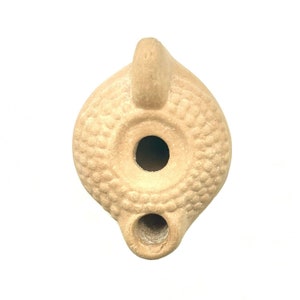 Roman terracotta oil lamp, replica