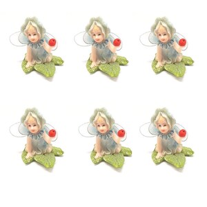 Stock 6 pezzi fatina celeste cm 6