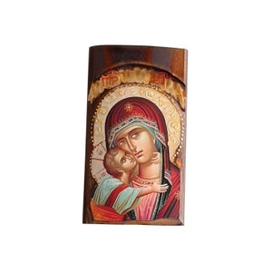Wooden icon 17x10 cm Madonna of Tenderness