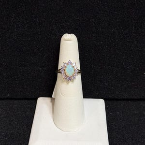 Vintage 14K Yellow Gold Opal Size 6 Ring