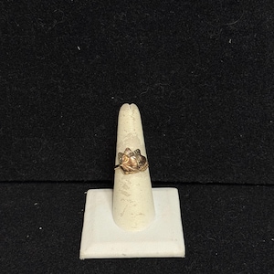 Vintage 10K Black Hills Gold Leaf Size 7 1/4 Ring