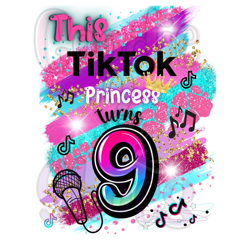 Tik Tok Birthday Princess Shirt Birthday Girl Png Princess - Etsy UK