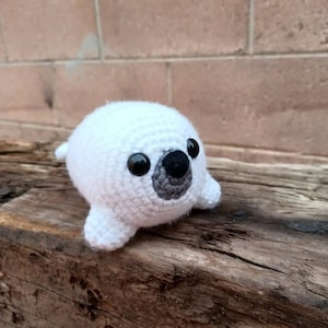 Amigurumi crochet seal. This little seal will make the perfect holiday gift for anybody!