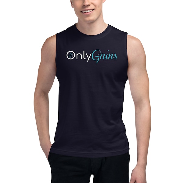 Camiseta negra sin mangas de entrenamiento Only Gains