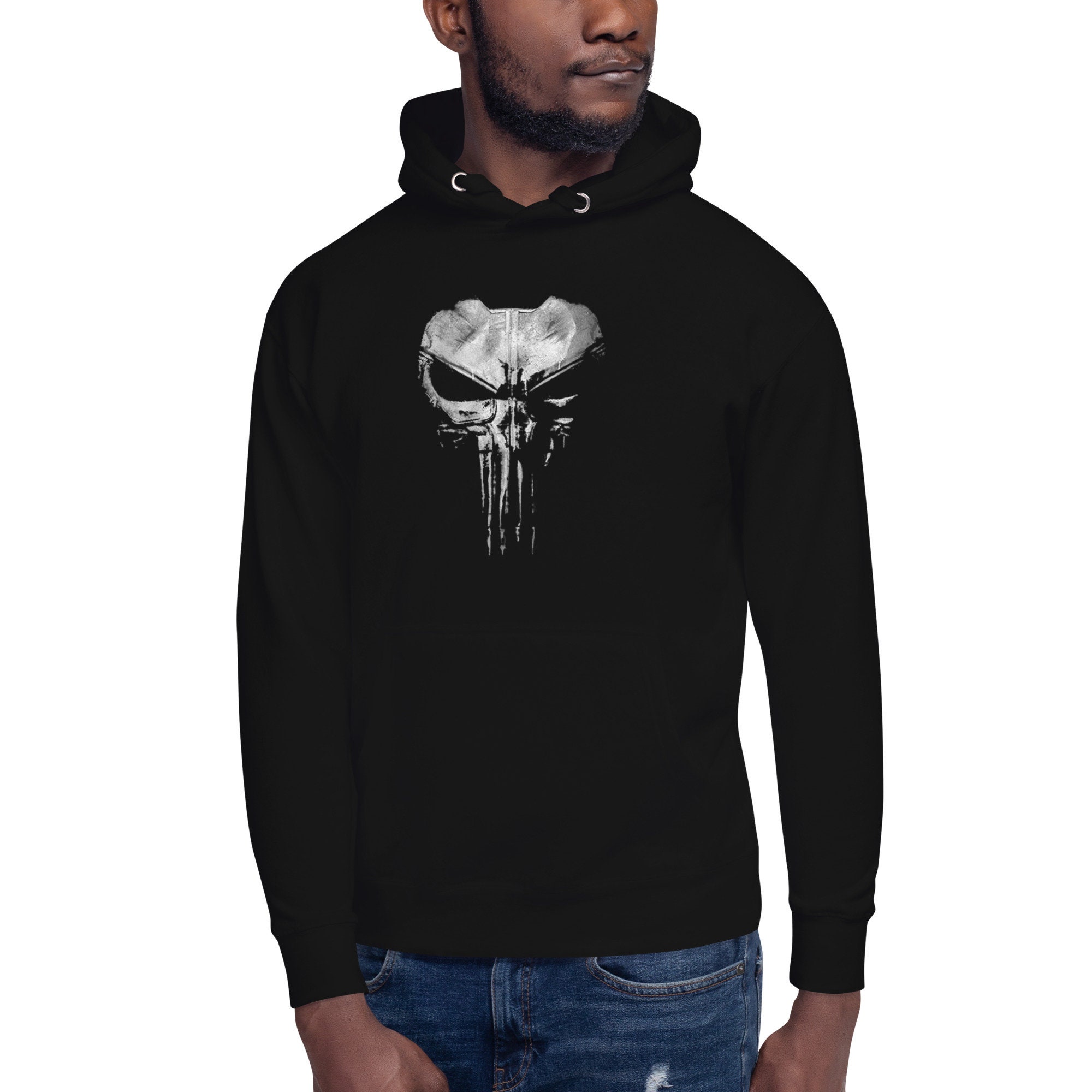 Louis Vuitton Supreme Punisher Skull Luxury Brand Zipper Hoodie For Men  Women