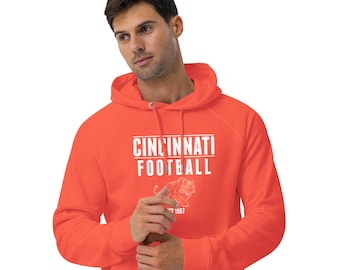 Sweat à capuche Eco Raglan de football du Bengale de Cincinnati