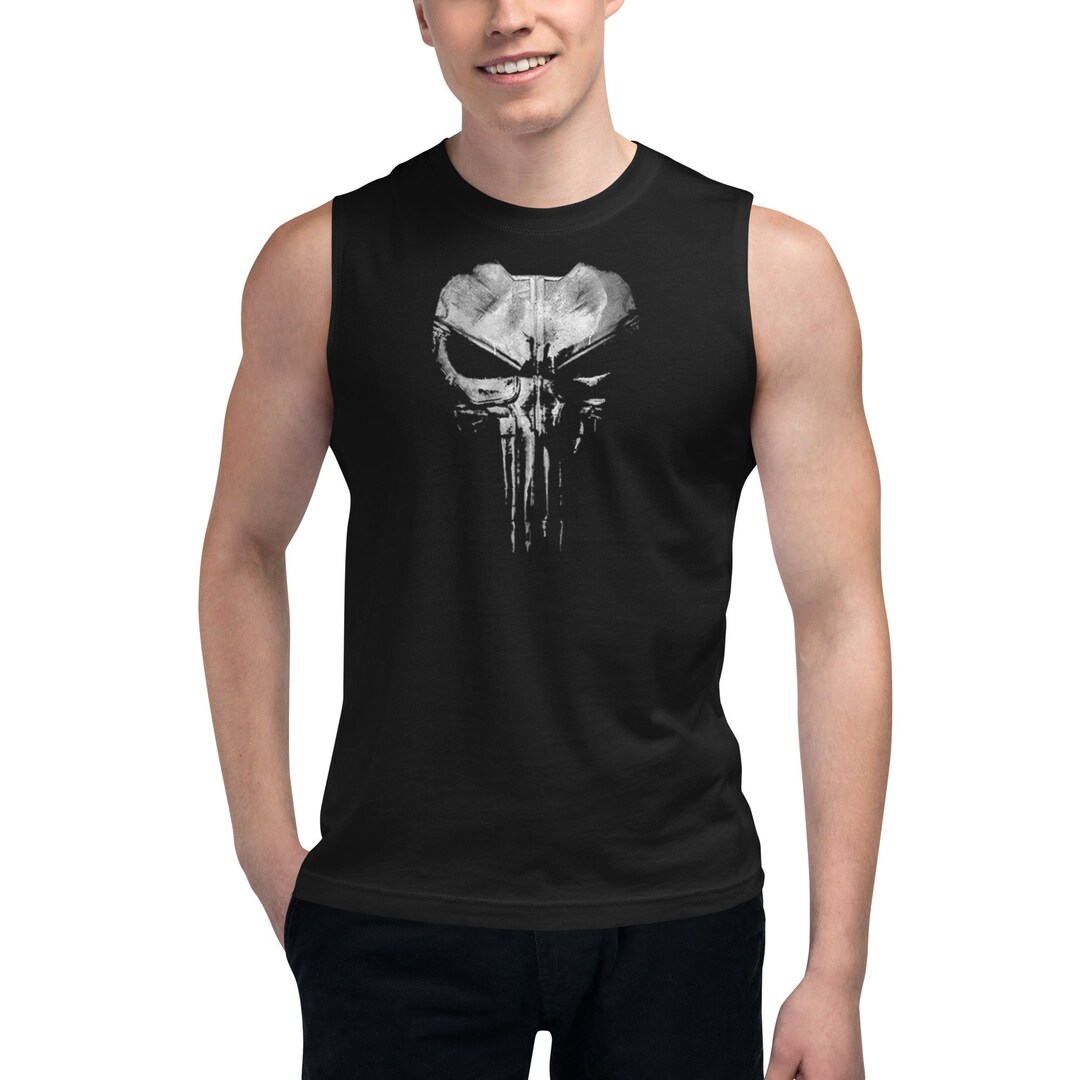 Punisher Muscle Sleeveless Shirt - Etsy