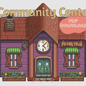 Stardew Valley Community Center - PDF Cross Stitch Pattern