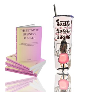 Anjeca のビジネス プランナーと 750ml ステンレス タンブラー セットは、起業を目指す方に最適です。