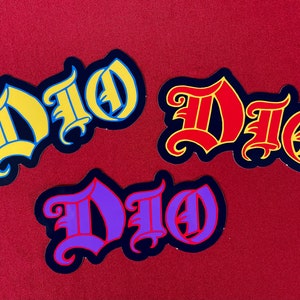 Dio Sticker Heavy Metal Sticker Die Cut Glossy Vinyl Sticker Vinyl ...