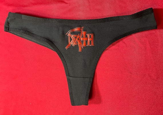 Scream Bloody Gore Thong Panties Girls Heavy Metal Lingerie Heavy Metal  Panties Thong Underwear Death Metal Panties 