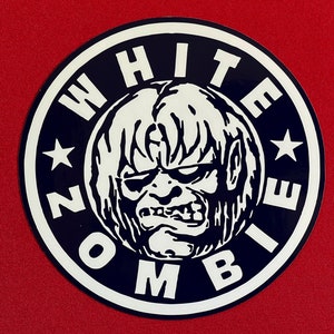 White Zombie Sticker | Heavy Metal Sticker | Die Cut Glossy Vinyl Decal