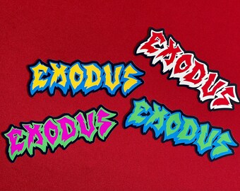 Exodus Sticker | Heavy Metal Sticker | Vinyl Sticker | Die Cut Glossy Vinyl Decal