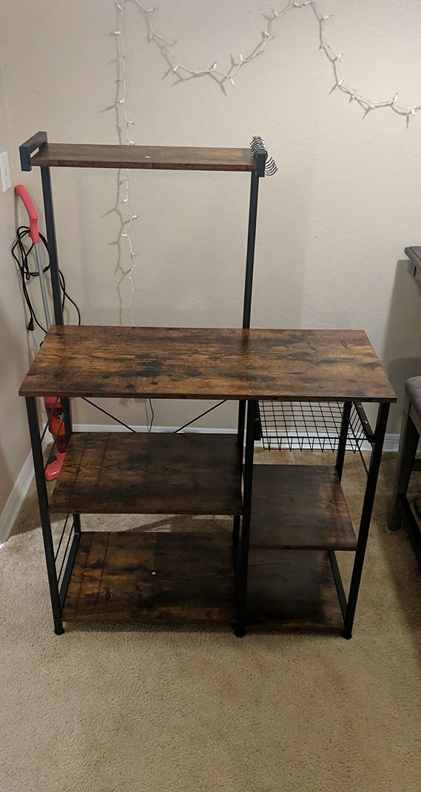 Carro de almacenamiento de cocina de madera y acero industrial | Etsy