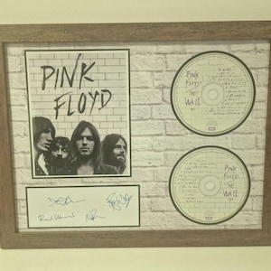 PINK FLOYD &quot; The Wall &quot; signed Framed CD / Wall Display