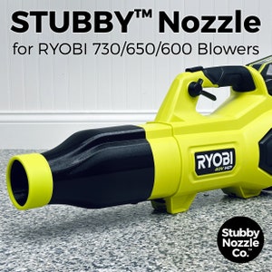 Stubby Nozzle Co. STUBBY® Car Drying Nozzle for RYOBI 730, 650, & 600 CFM Leaf Blowers