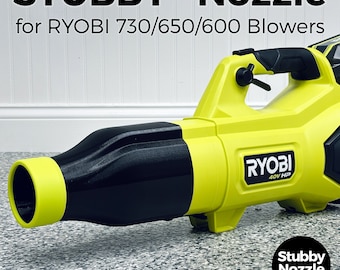 Stubby Nozzle Co. STUBBY™ Car Drying Nozzle for RYOBI 730, 650, & 600 CFM Leaf Blowers (RY404010VNM, RY404014VNM, RY404013VNM)